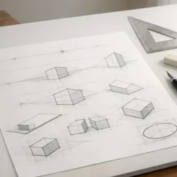 Free Course Image Perspective Drawing Fundamentals: One, Two and Three-Point Perspective