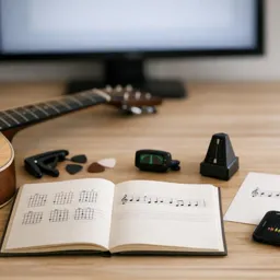 Image de cours gratuite Guitare pour débutants : accords, rythme, gammes and oreille musicale