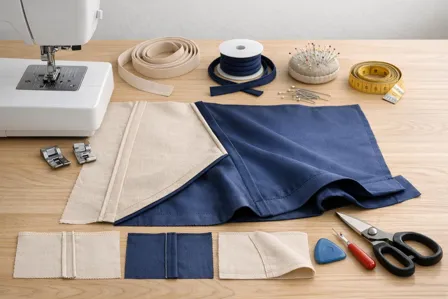 Image de cours gratuite Techniques de couture dassemblage (Biais, passepoil, ourlets, coutures)