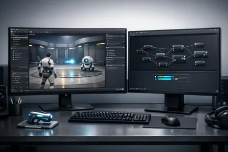Image de cours gratuite Unreal Engine 5 pour Débutants : Créez votre Premier Jeu Pas à Pas (Blueprints, IA, UI, Packager)