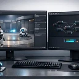 Image de cours gratuite Unreal Engine 5 pour Débutants : Créez votre Premier Jeu Pas à Pas (Blueprints, IA, UI, Packager)