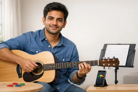 Free Course Image Complete Beginner Guitar Course in Hindi: Chords, Strumming, Tabs and Lead Basics