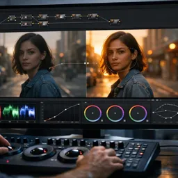 Free Course Image DaVinci Resolve 19 Color Grading Masterclass in Hindi) - Nodes, Curves, Masks, CST and Workflow